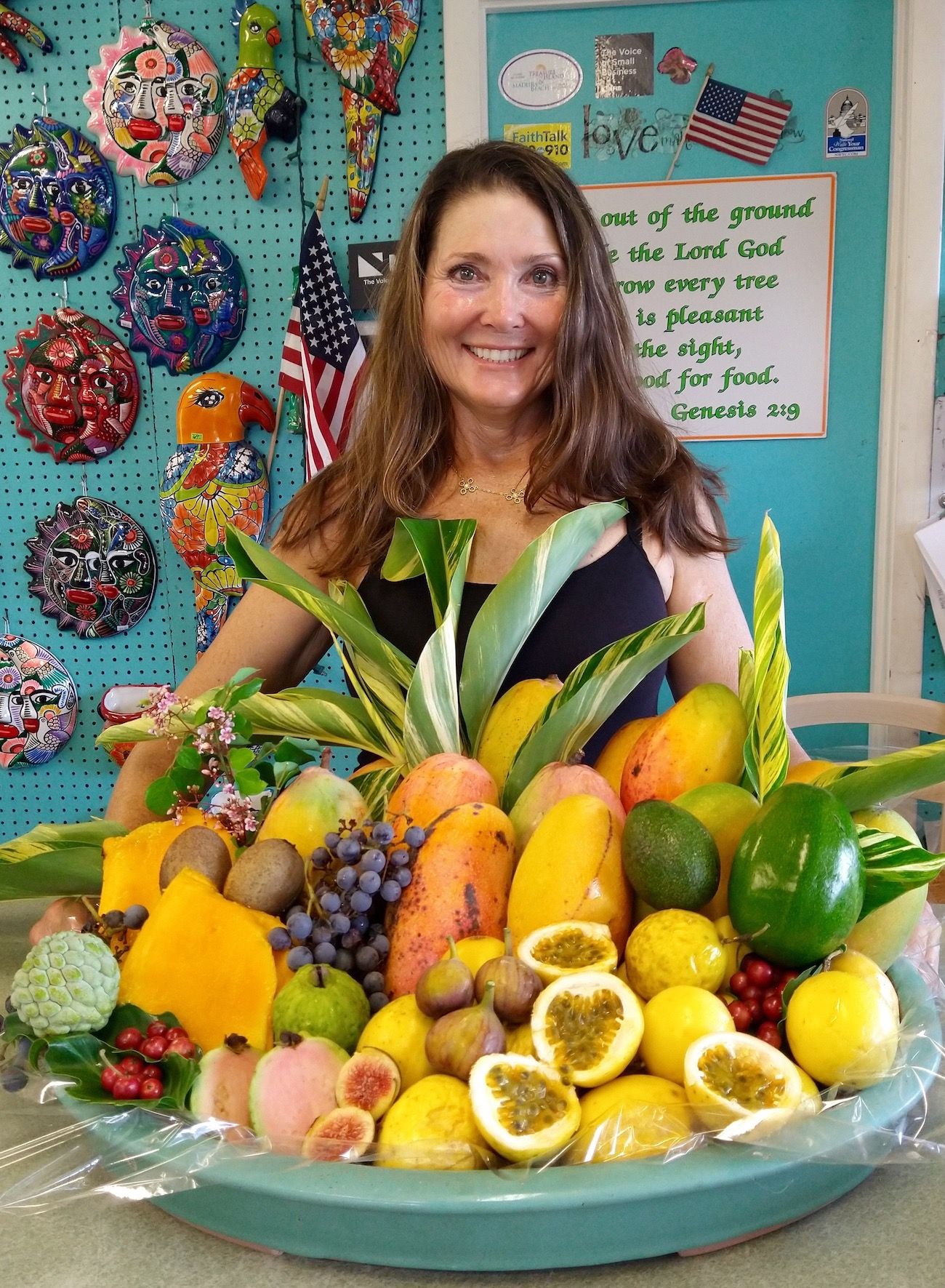 Jené of Jené’s Tropicals shows off her collection of exotic fruit from her own garden.
