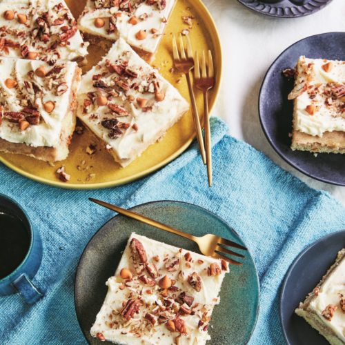 Cinnamon Bun Swirl Cake with Cream Cheese Frosting