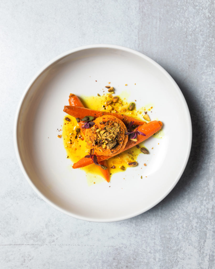 Carrot Hummus from Dalí Museum's Cafe Gala in St. Petersburg, FL