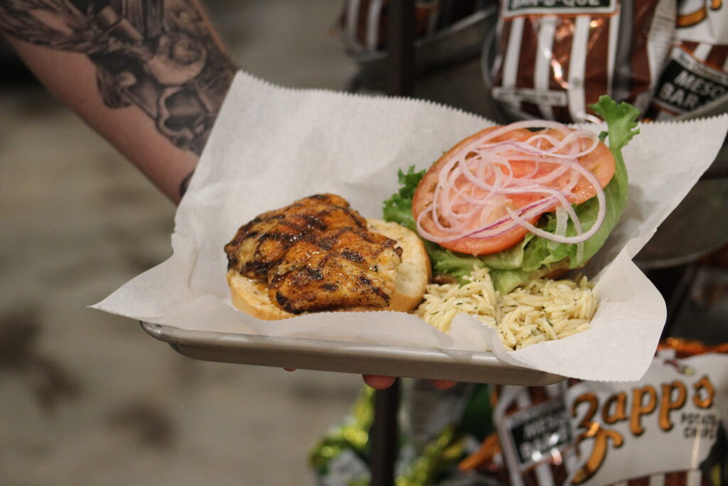Fish Sandwich From The Tides Seafood Market & Provisions