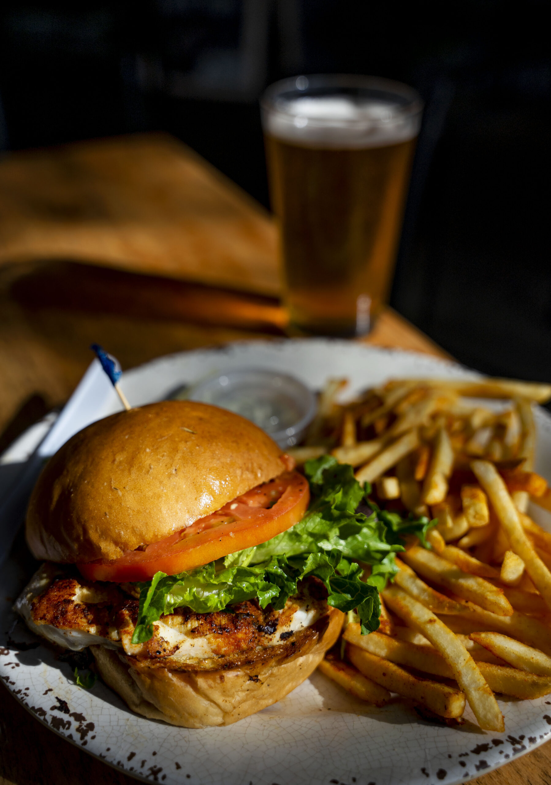 The Tavern Blackened Grouper Sandwich